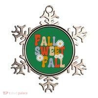 Fall Sweet Fall Retro Flower Ornament thumb 0