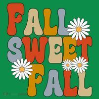 Fall Sweet Fall Retro Flower Ornament thumb 1
