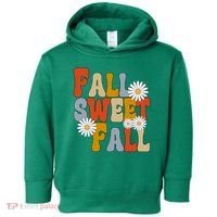 Fall Sweet Fall Retro Flower Toddler Hoodie thumb 0