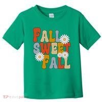 Fall Sweet Fall Retro Flower Toddler T-Shirt thumb 0