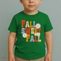 Fall Sweet Fall Retro Flower Toddler T-Shirt thumb 2