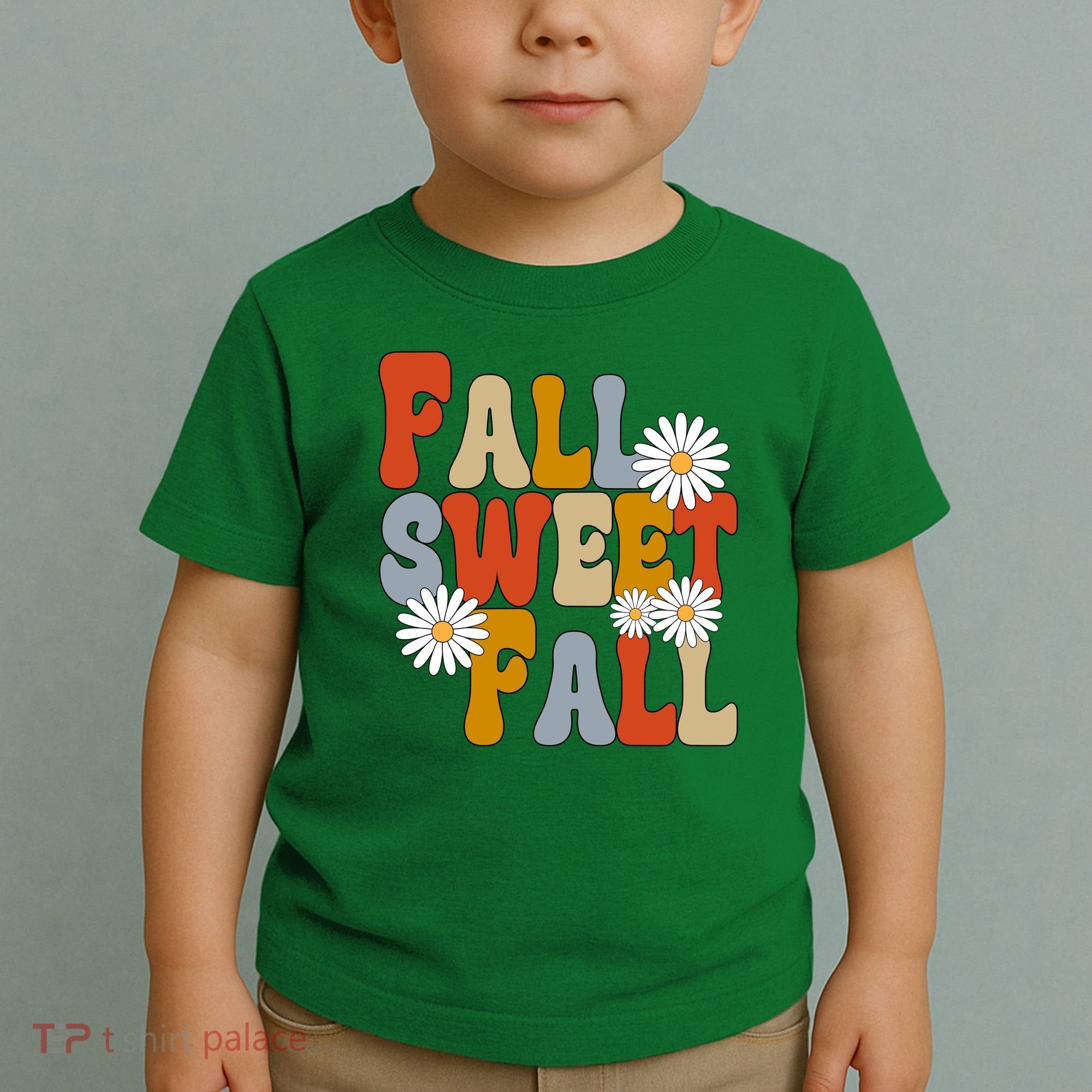 Fall Sweet Fall Retro Flower Toddler T-Shirt