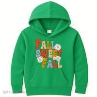 Fall Sweet Fall Retro Flower Kids Hoodie thumb 0