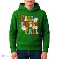 Fall Sweet Fall Retro Flower Kids Hoodie thumb 4
