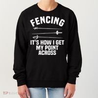 Fencing Sport Fence Foil Epee Sabre Sword Fencer Women's Sweatshirt thumb 0