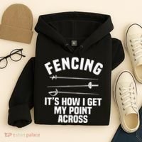 Fencing Sport Fence Foil Epee Sabre Sword Fencer Hoodie thumb 4