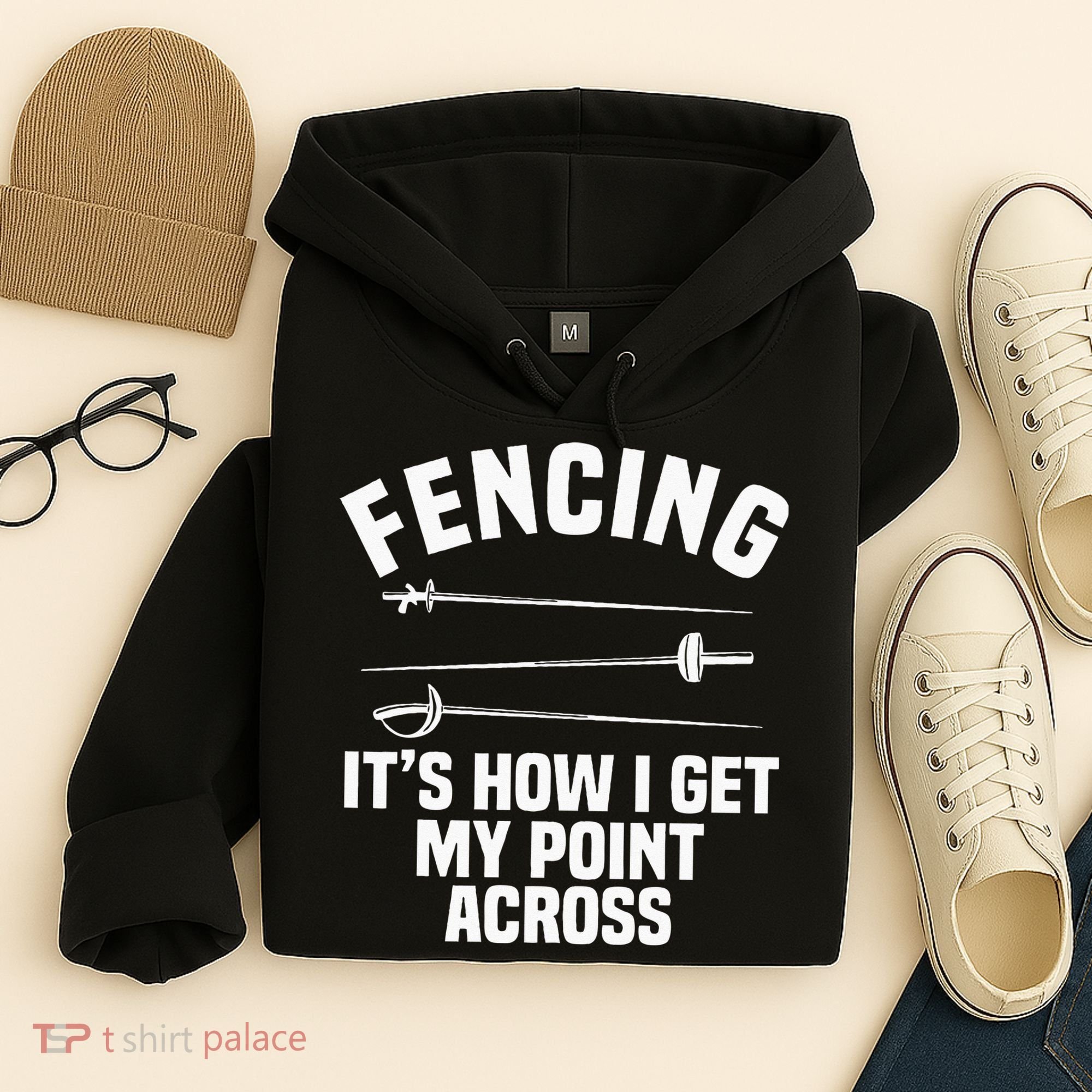 Fencing Sport Fence Foil Epee Sabre Sword Fencer Hoodie