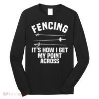 Fencing Sport Fence Foil Epee Sabre Sword Fencer Long Sleeve Shirt thumb 0