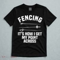 Fencing Sport Fence Foil Epee Sabre Sword Fencer T-Shirt thumb 5
