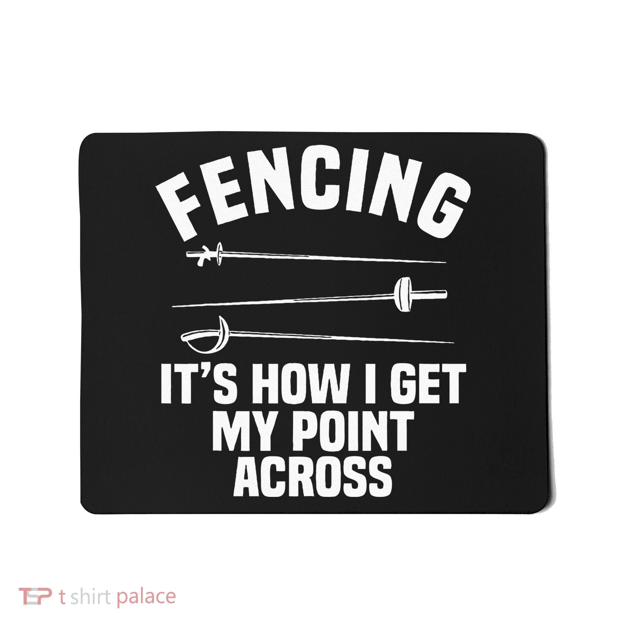 Fencing Sport Fence Foil Epee Sabre Sword Fencer Mousepad
