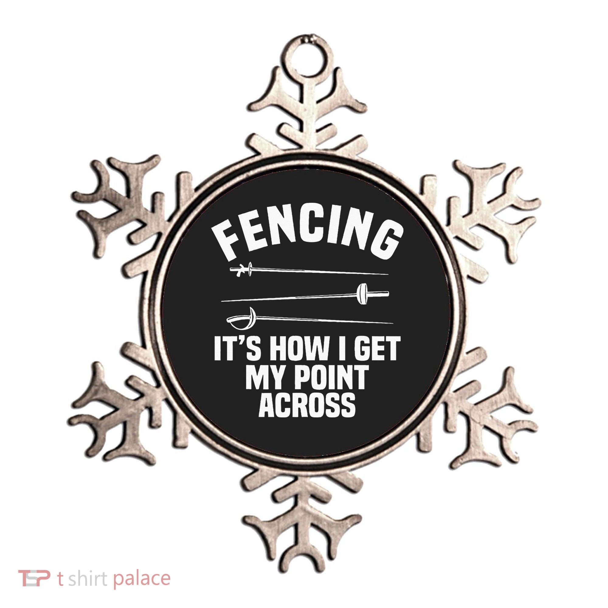 Fencing Sport Fence Foil Epee Sabre Sword Fencer Ornament