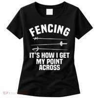 Fencing Sport Fence Foil Epee Sabre Sword Fencer Women's T-Shirt thumb 0