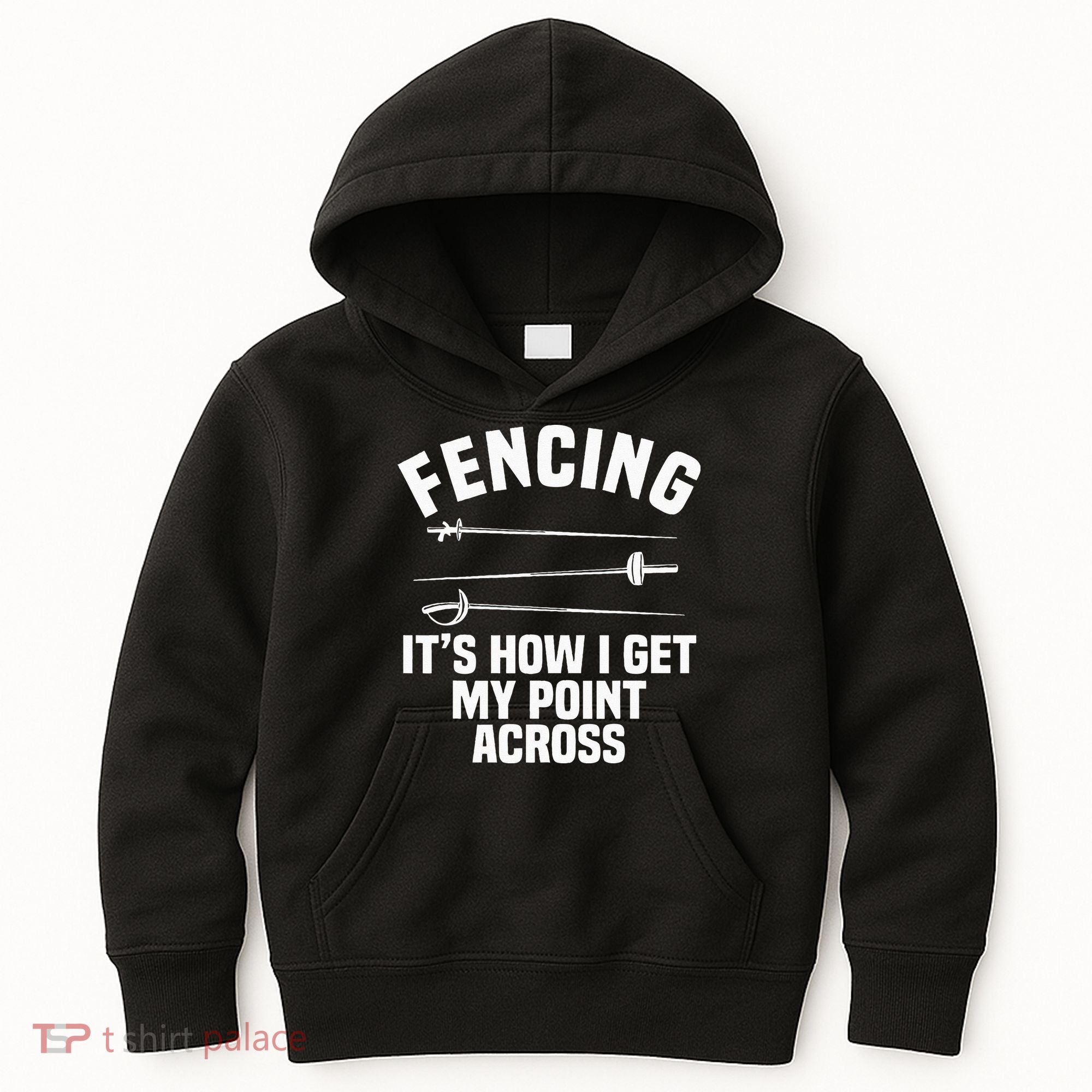 Fencing Sport Fence Foil Epee Sabre Sword Fencer Kids Hoodie