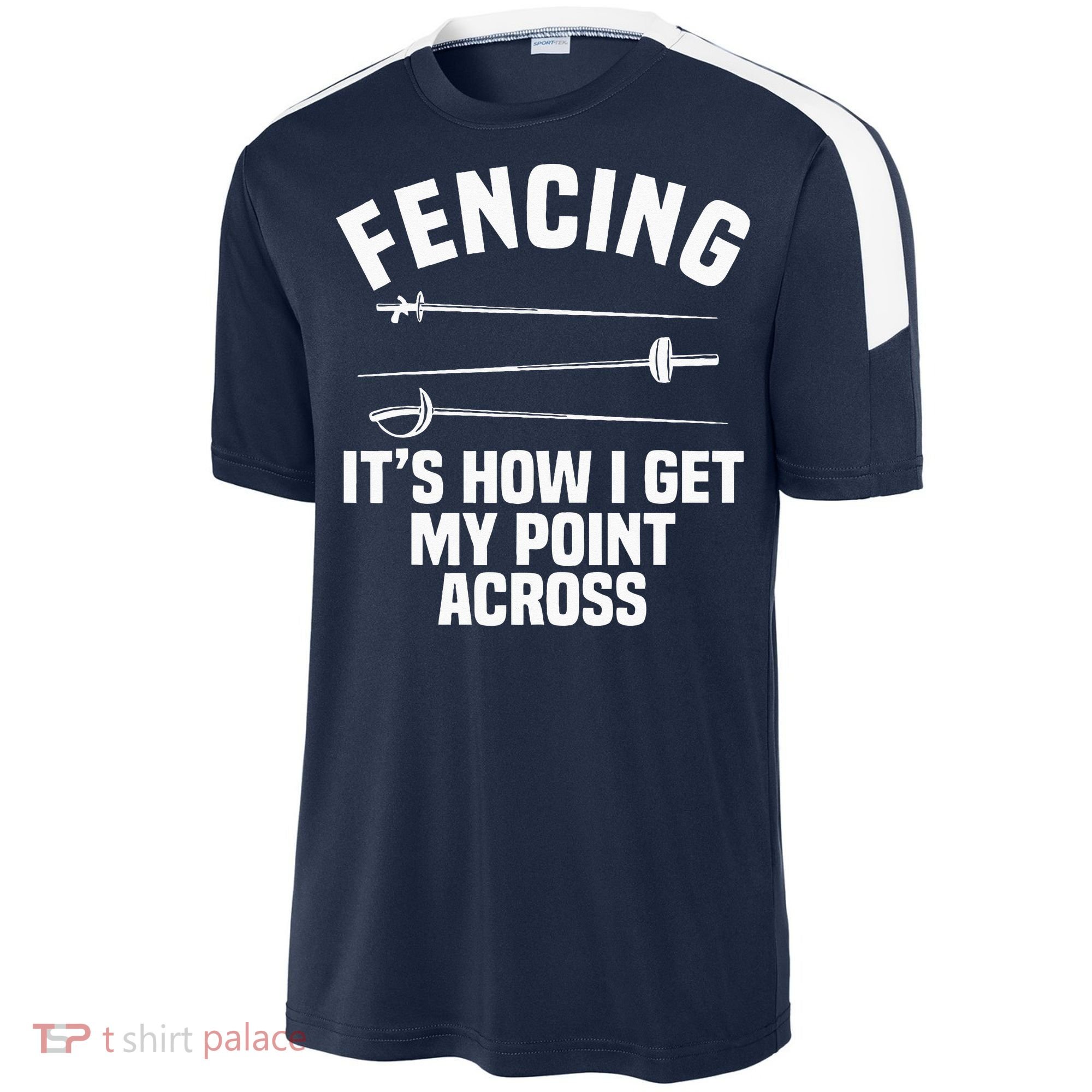 Fencing Sport Fence Foil Epee Sabre Sword Fencer Sport-Tek Competitor United Soccer Jersey