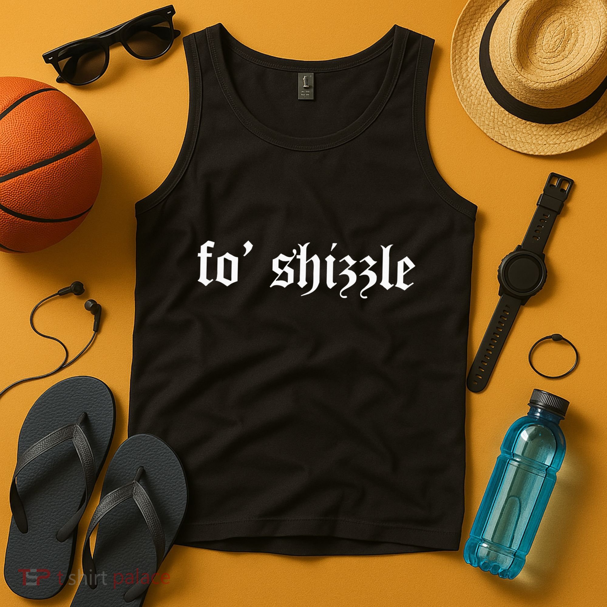 Fo Shizzle Funny Sarcastic Novelty Gangster Rap Tank Top