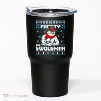 Frosty Swoleman Funny Christmas Workout Gym Weight Lifting Tumbler thumb 0