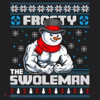 Frosty Swoleman Funny Christmas Workout Gym Weight Lifting Tumbler thumb 3