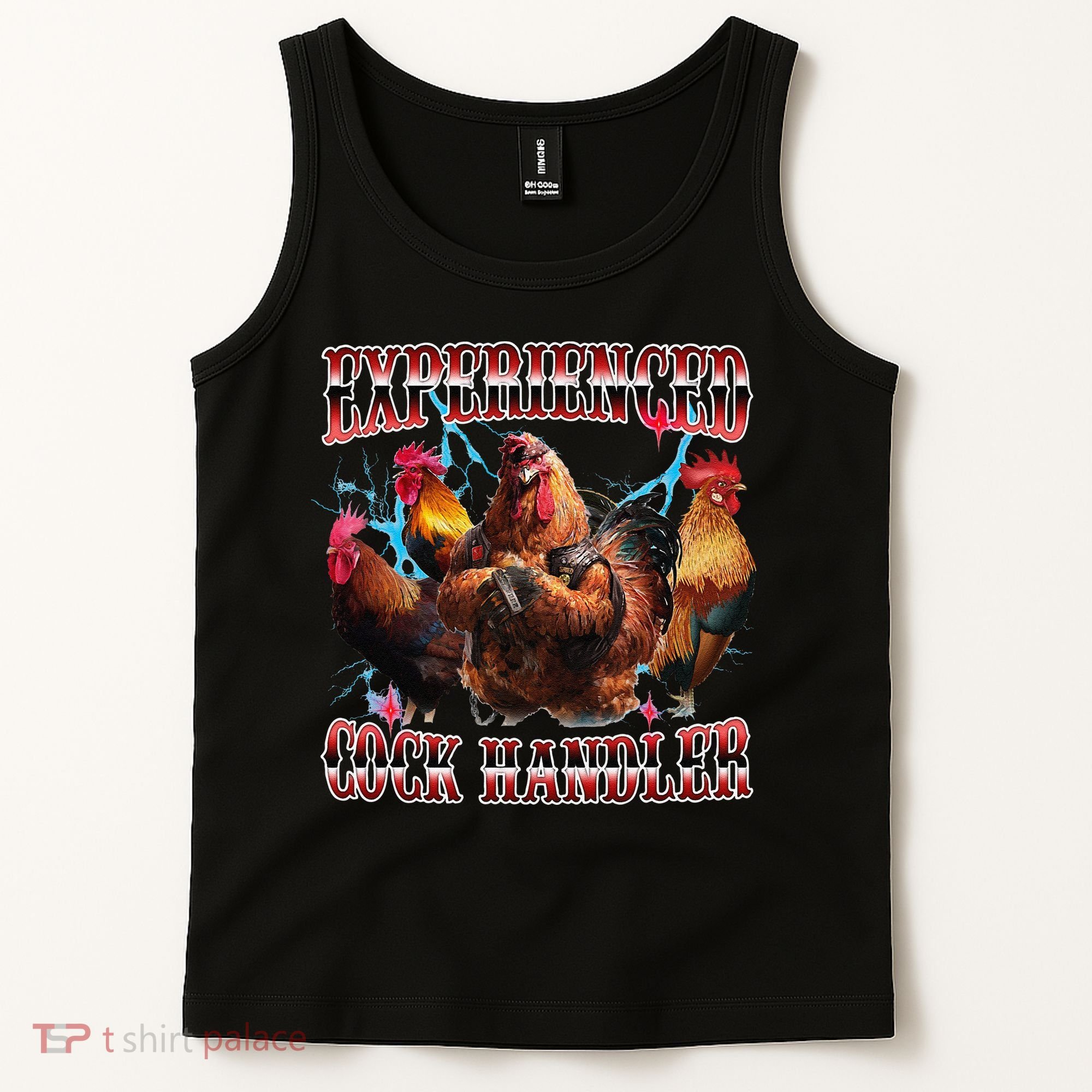 Funny Sayings For Adult Experienced Cock Handler Meme Dank Tank Top