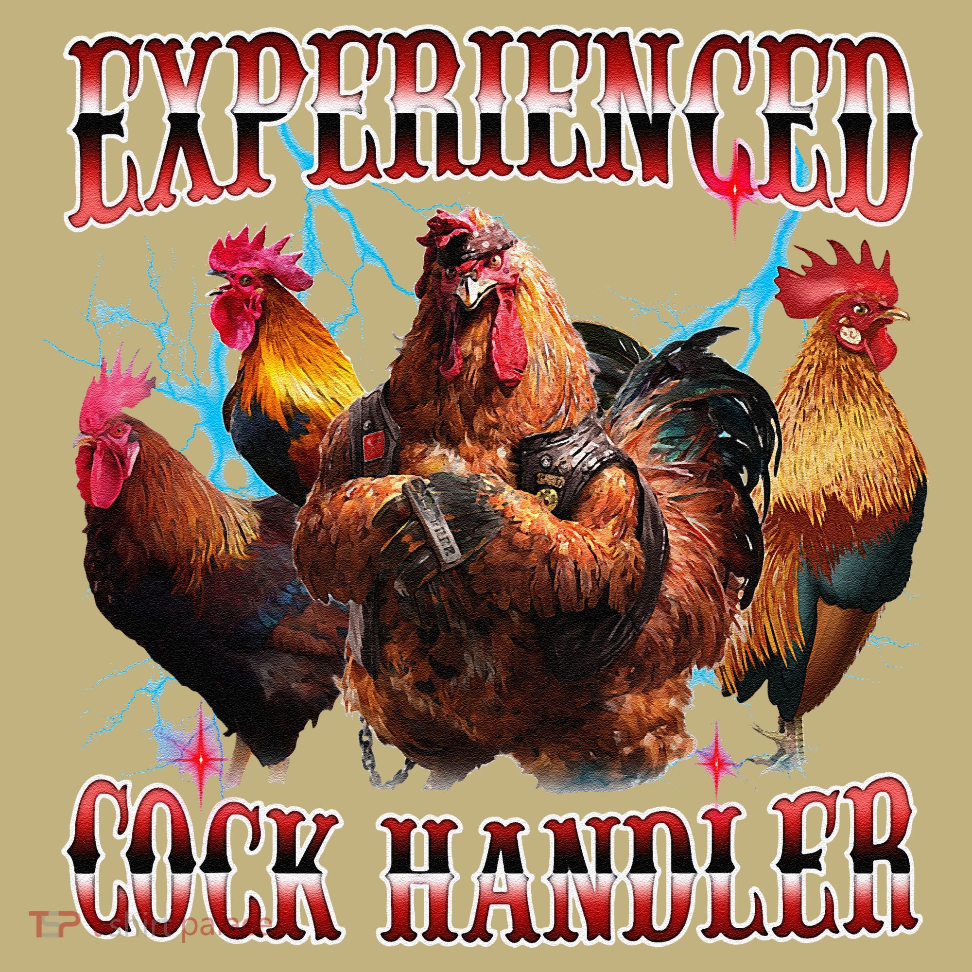 Funny Sayings For Adult Experienced Cock Handler Meme Dank T-Shirt