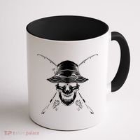 Fishing Skull Coffee Mug thumb 1