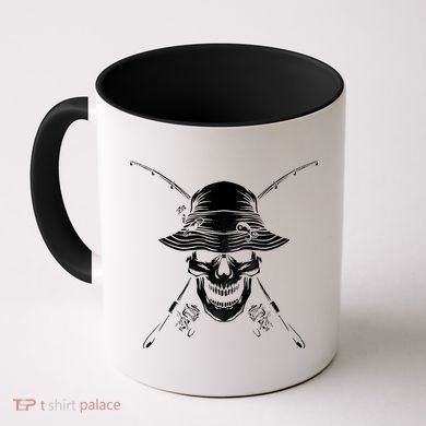 Fishing Skull Coffee Mug