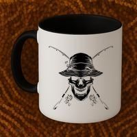 Fishing Skull Coffee Mug thumb 2