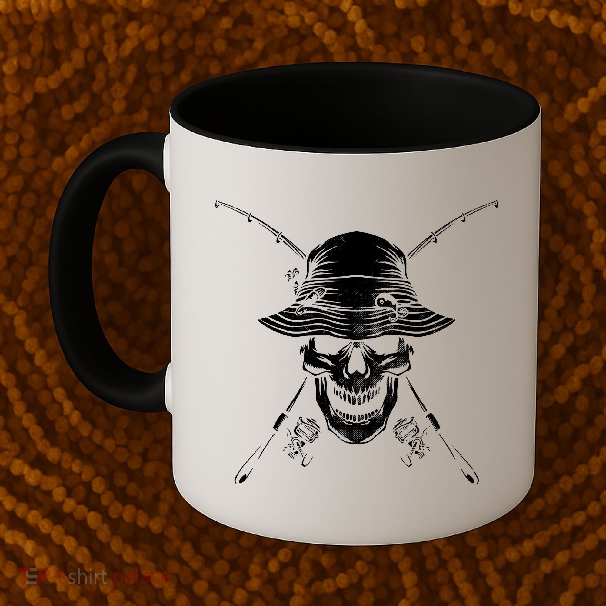 Fishing Skull Coffee Mug