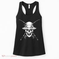 Fishing Skull Women's Tank Top thumb 0