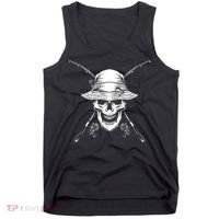 Fishing Skull Tank Top thumb 0