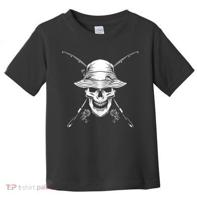 Fishing Skull Toddler T-Shirt