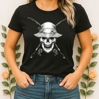 Fishing Skull Women's T-Shirt thumb 2