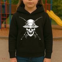 Fishing Skull Kids Hoodie thumb 3