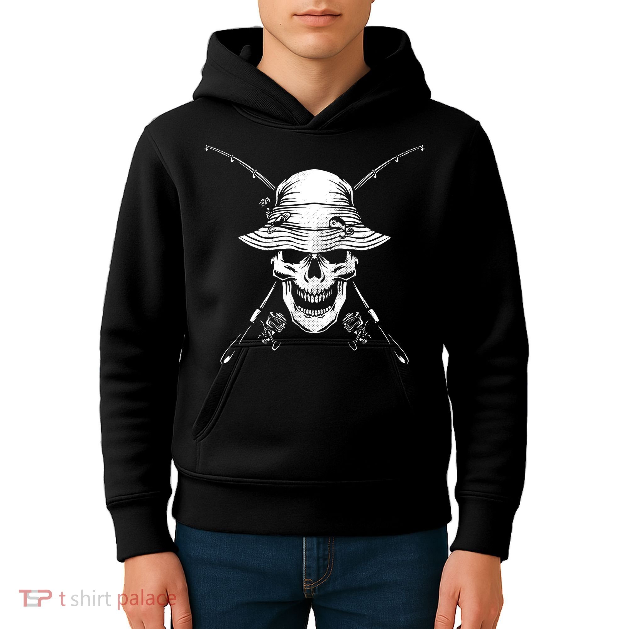 Fishing Skull Kids Hoodie