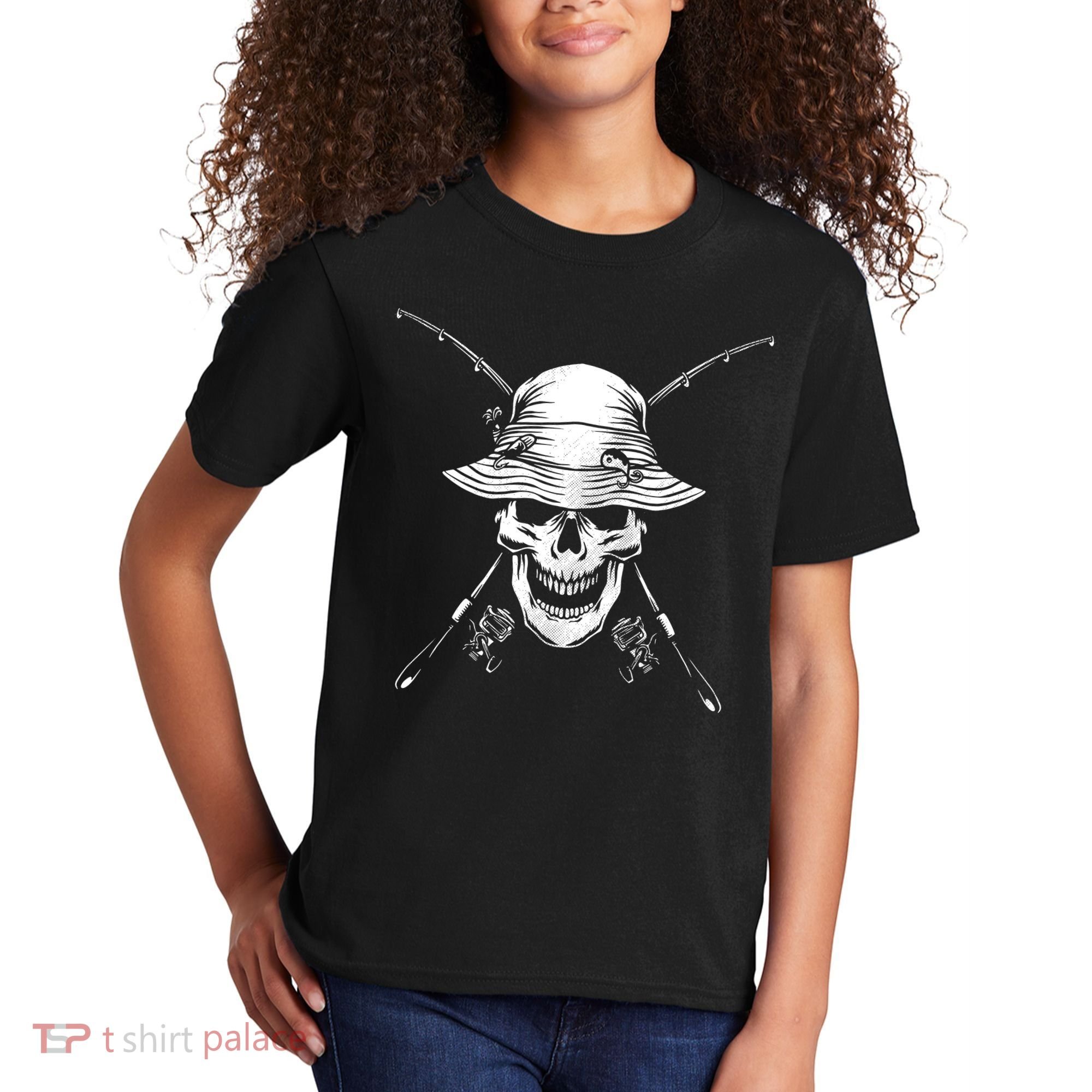 Fishing Skull Kids T-Shirt