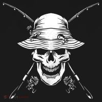 Fishing Skull Tote Bag thumb 4