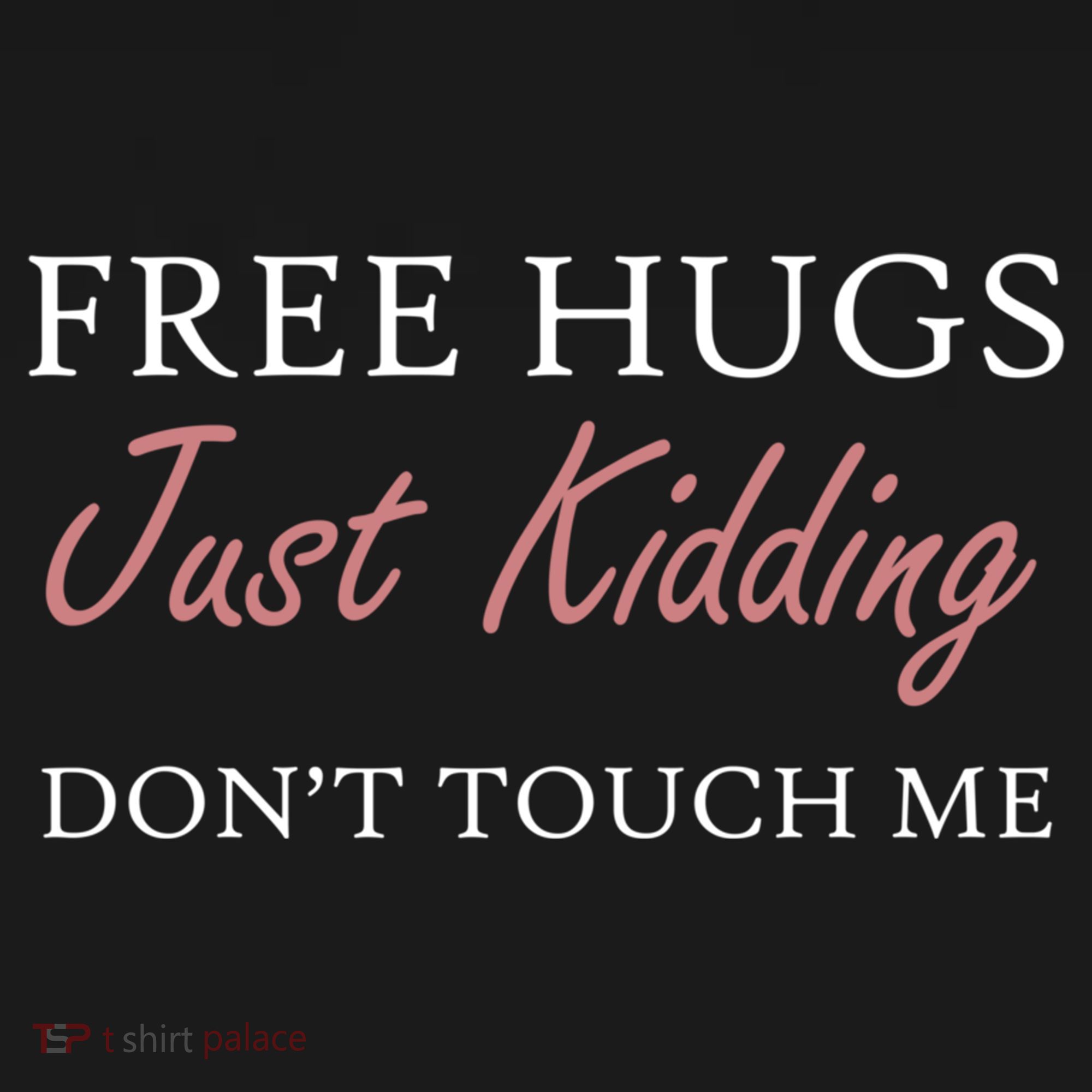 Funny Sarcastic Free Hugs Just Ding Don't Touch Me Gift Doggie Tank
