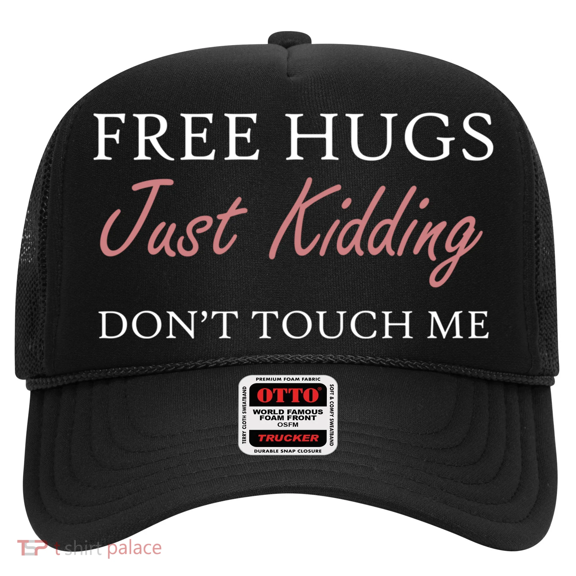 Funny Sarcastic Free Hugs Just Ding Don't Touch Me Gift Hat