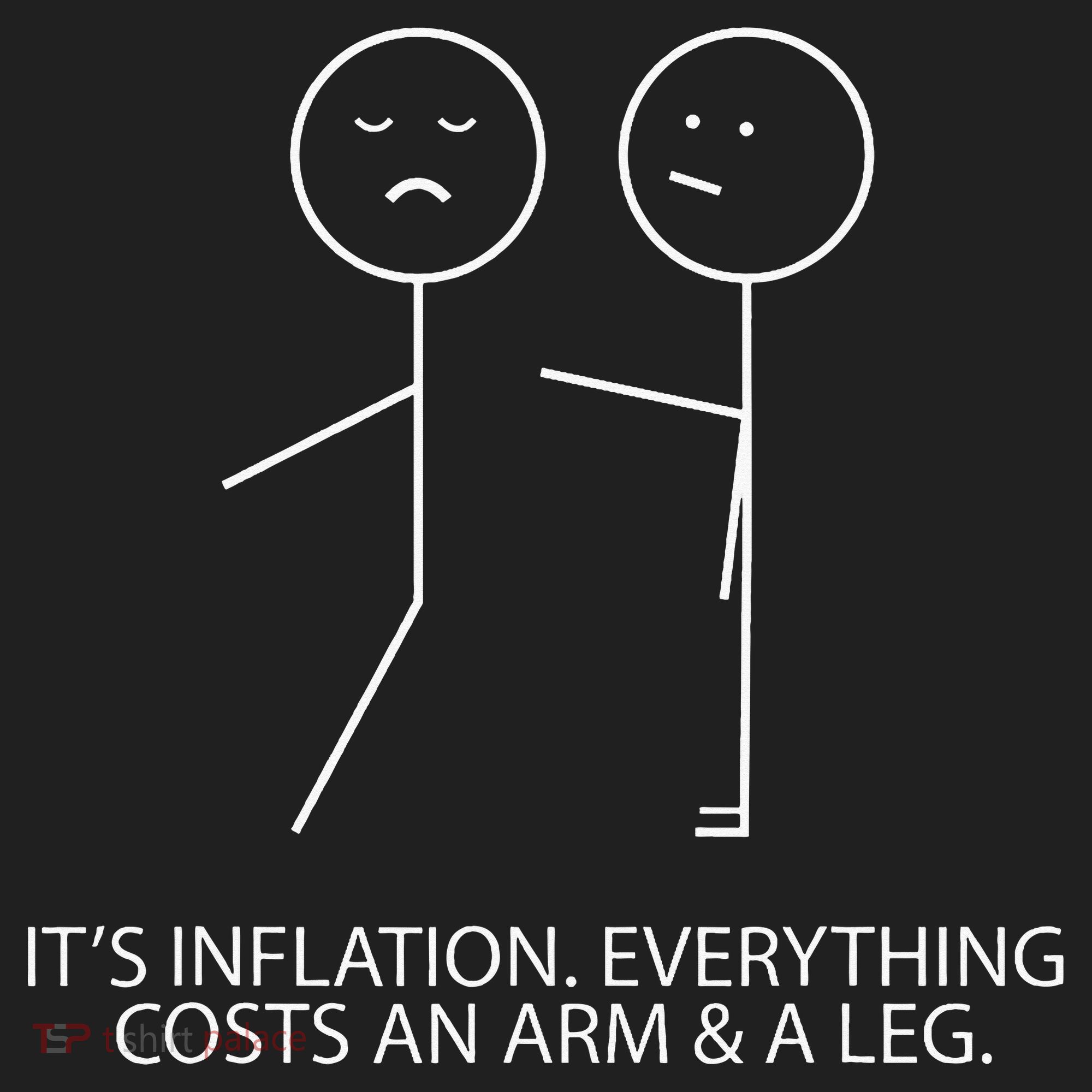 Funny Stick Figure Inflation Cost Arm And A Leg Pun Humor Beanie