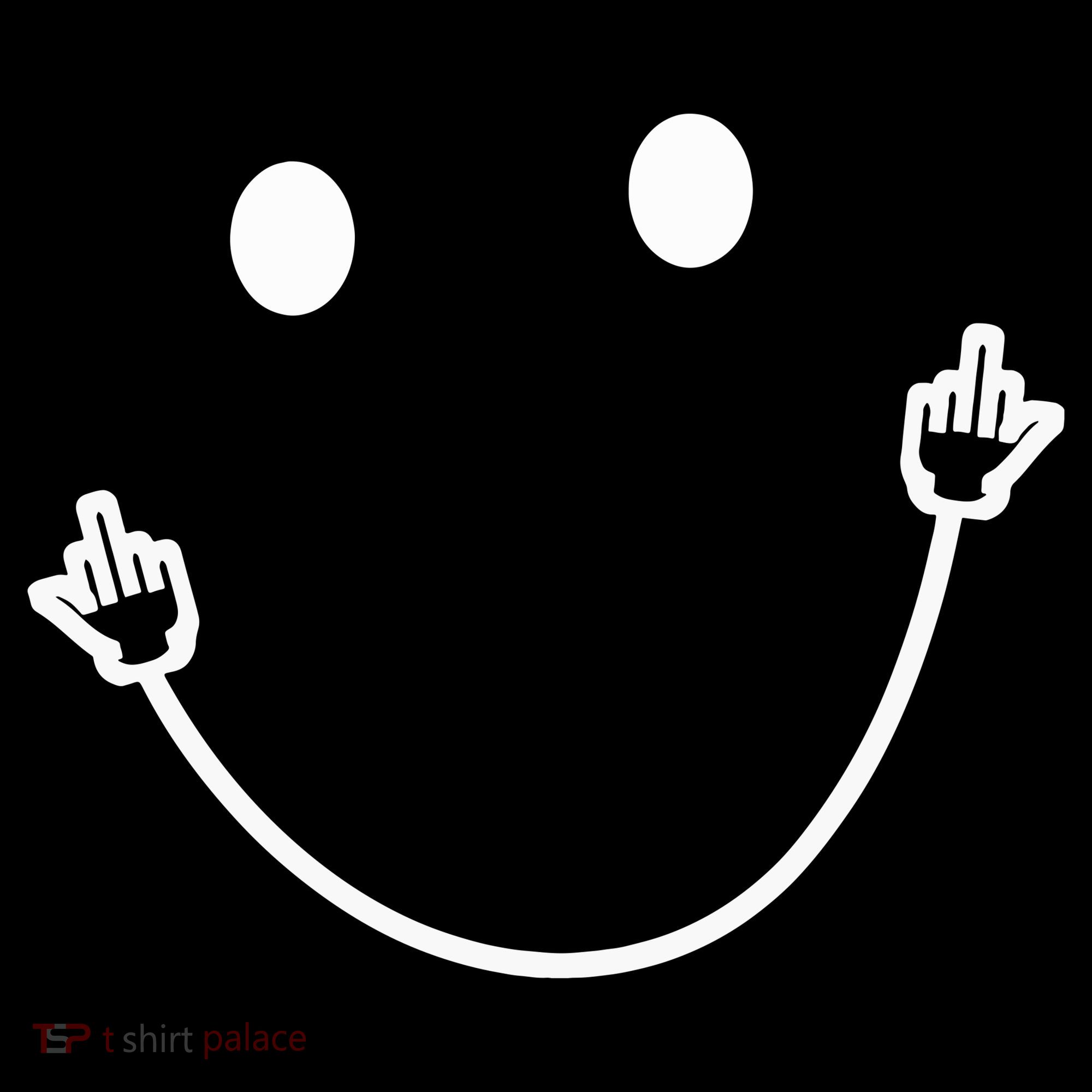 Funny Smile Face Middle Finger Sarcasm Meme Quote Gift Backpack