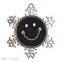 Funny Smile Face Middle Finger Sarcasm Meme Quote Gift Ornament thumb 0