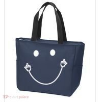 Funny Smile Face Middle Finger Sarcasm Meme Quote Gift Tote Bag thumb 3