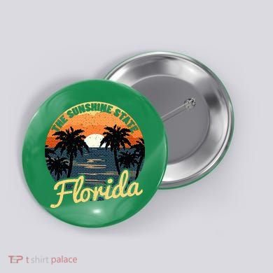 Florida Sunset Button
