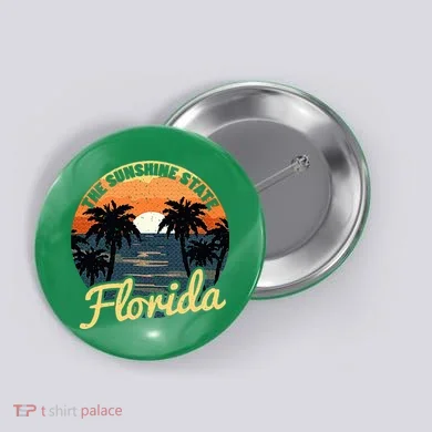Florida Sunset Button