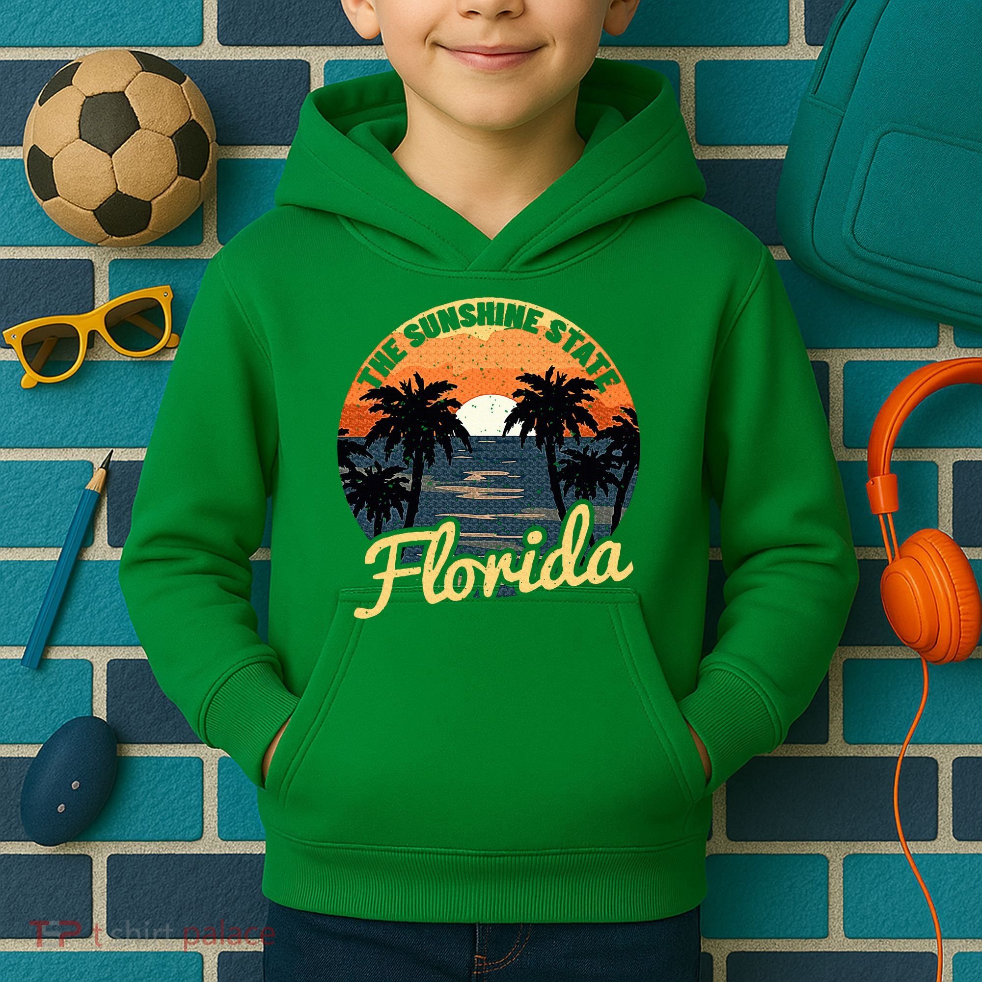 Florida Sunset Kids Hoodie