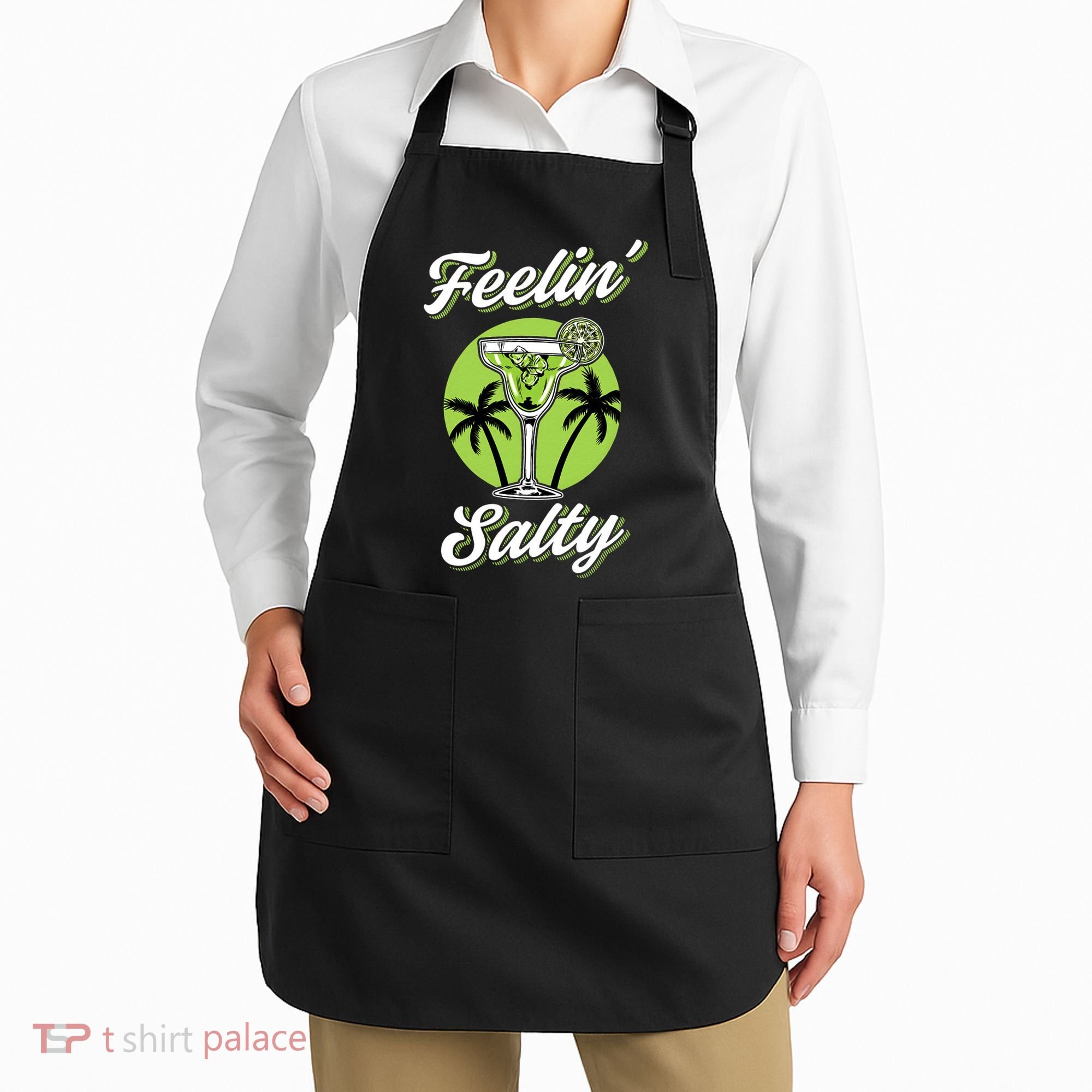 Feeling Salty Funny Cinco De Mayo Margarita Mexican Apron