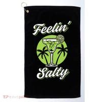 Feeling Salty Funny Cinco De Mayo Margarita Mexican Golf Towel thumb 0