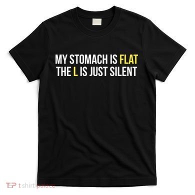 Flat Stomach Funny Saying T-Shirt