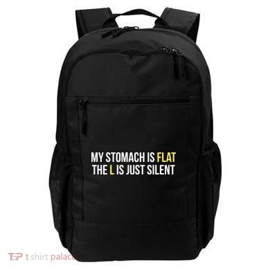 Flat Stomach Funny Saying Backpack