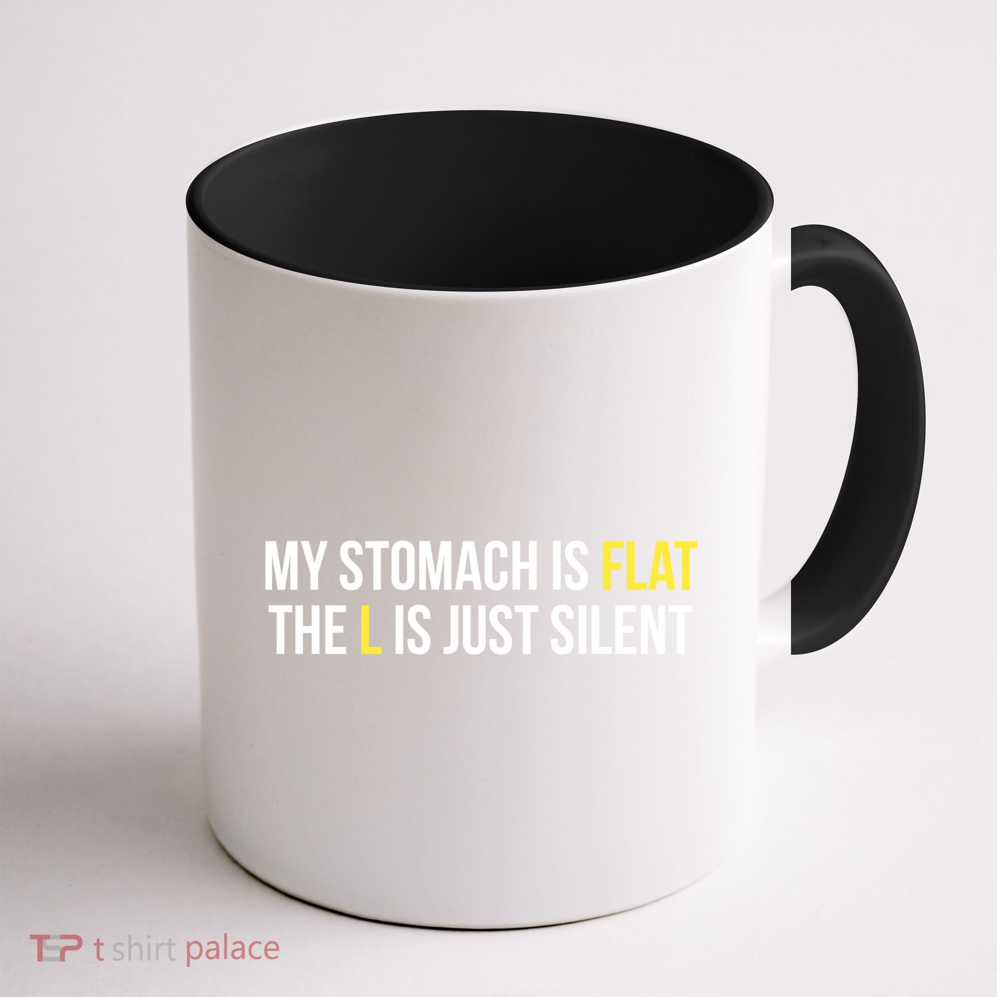 Flat Stomach Funny Saying Coffee Mug
