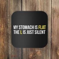 Flat Stomach Funny Saying Coaster thumb 0
